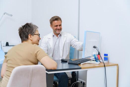 Doctor consulting with a patient