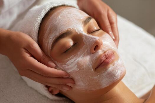 Calm facial skincare treatment
